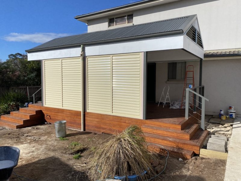 Deck renovation after